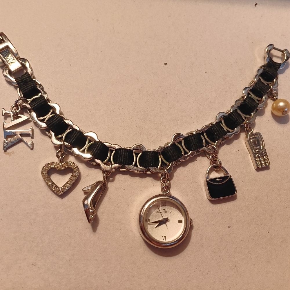 Silver Anne Klein Charm bracelet